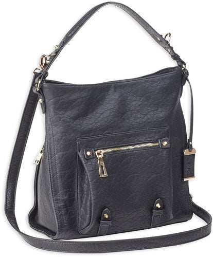 Bulldog Concealed Carry Purse - Hobo Anna Black - Skoutley Outdoors LLC