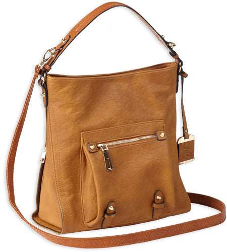 Bulldog Concealed Carry Purse - Hobo Anna Cognac - Skoutley Outdoors LLC