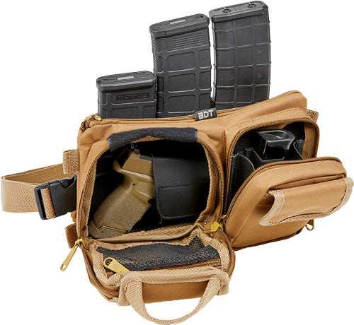 Bulldog Bdt Deluxe Satchel Go - Bag/waist Pack W/molle Tan - Skoutley Outdoors LLC