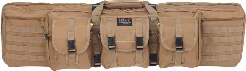 Bulldog 43" Single Tactical Cs - 3 Large Accessory Pockets Tan - Skoutley Outdoors LLC
