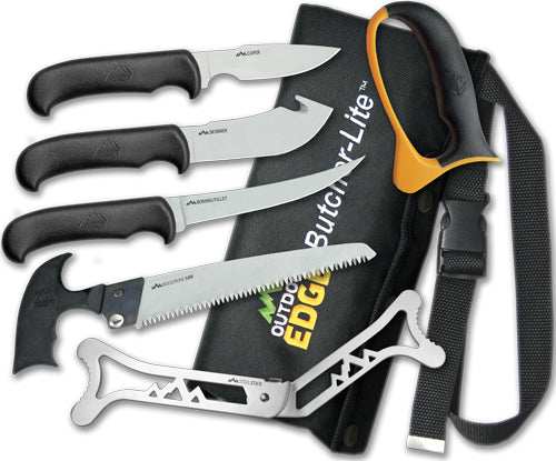 Outdoor Edge Butcher Lite 8-pc - Roll-pak Game Processing Kit - Skoutley Outdoors LLC