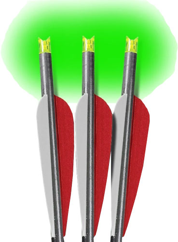 Load image into Gallery viewer, Lumenok Xbow Arrow 20&quot; Barnett - Headhunter Green Crescent 3pk
