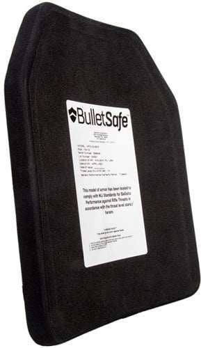 Bulletsafe Ballistic Level Iv - Plate 7.7lbs Shooters Cut - Skoutley Outdoors LLC