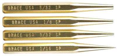 Grace Usa Punch Set - Starter Punch Set Of 4 Brass - Skoutley Outdoors LLC
