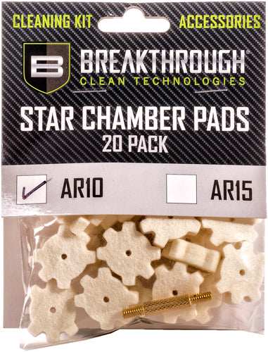 Breakthrough Ar-10 Star - Chamber Pad 20 Pk W/ 8-32 Adtr - Skoutley Outdoors LLC