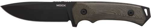 Woox Knife Rock 62 Fixed Blade - 4.25" Black Micarta Plain Hnd! - Skoutley Outdoors LLC
