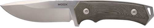 Woox Knife Rock 62 Fixed Blade - 4.25" Grey Micarta Plain Hndl! - Skoutley Outdoors LLC