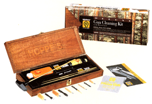 Hoppes Deluxe Gun Cleaning Kit - W/wood Storage Case - Skoutley Outdoors LLC