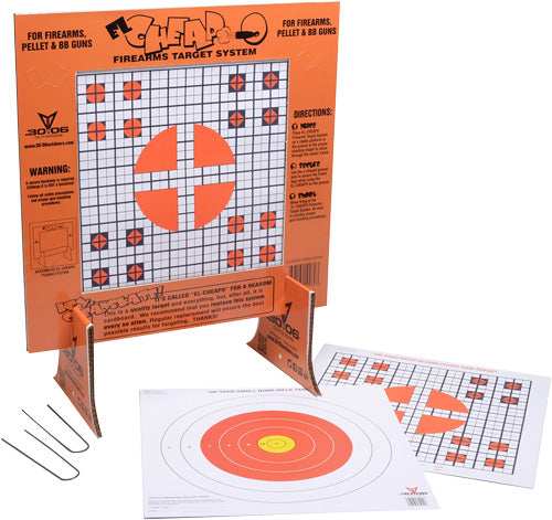 30-06 Outdoors Paper Target El - Cheapo Sight-in W/stand 40ct - Skoutley Outdoors LLC