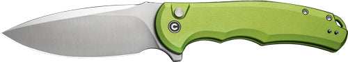 Civivi Knife Praxis 3.75" Lime - Green Aluminum/satin Button Lk - Skoutley Outdoors LLC