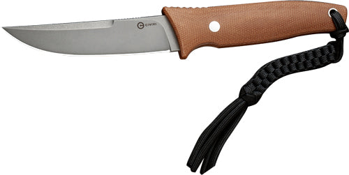 Civivi Knife Tamashii 4.07" - Brown Canvas/gray Polished D2 - Skoutley Outdoors LLC
