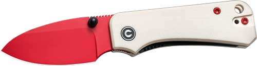 Civivi Knife Baby Banter 2.34" - Ivory G10/red Blade Liner Lock - Skoutley Outdoors LLC