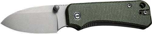 Civivi Knife Baby Banter 2.34" - Green Micarta/gray Stnwsh - Skoutley Outdoors LLC