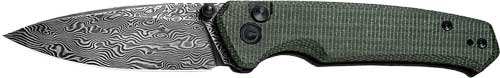 Civivi Knife Altus 2.97" - Green Micarta/black Damascus - Skoutley Outdoors LLC