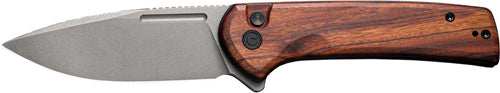 Civivi Knife Conspirator 3.48" - Cuibourtia Wood/gry Stonewash - Skoutley Outdoors LLC