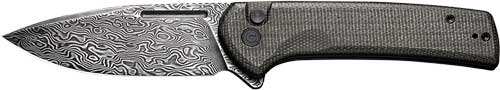 Civivi Knife Conspirator 3.48" - Dk Green Micarta/blk Damascus - Skoutley Outdoors LLC
