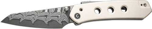 Civivi Knife Vision Fg 3.54" - Ivory G-10/damascus Blade - Skoutley Outdoors LLC