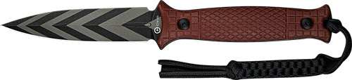 Civivi Knife Perfrico Fixed - 4.49" Bugundy G10/striped Bld - Skoutley Outdoors LLC