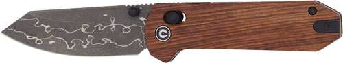 Civivi Knife Yonder 2.88" - Guibourtia Wood/damascus Blade - Skoutley Outdoors LLC