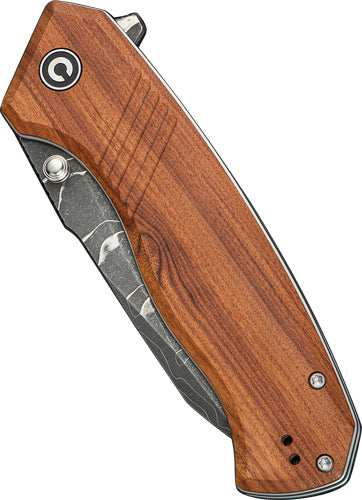 Civivi Knife Placoid 3.67" - Wood/dimascus Blade Liner Lock - Skoutley Outdoors LLC