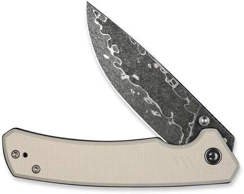 Civivi Knife Merit 3.28" Ivory - G10/damascus Liner Lock - Skoutley Outdoors LLC