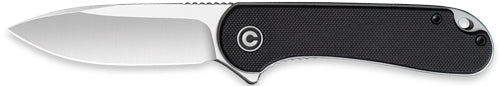 Civivi Knife Elementum 2.96" - Black G10/satin D2 Clam Pack