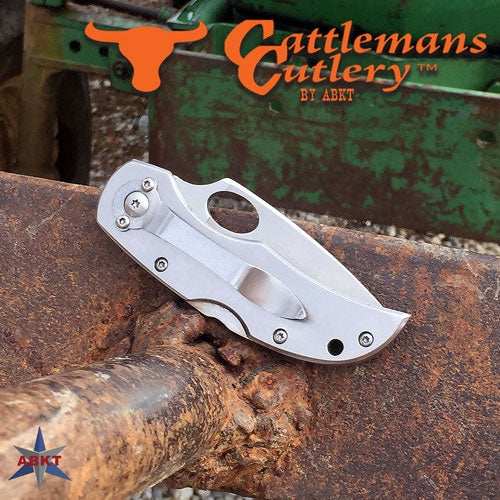 Abkt Cattlemans Cutlery Duece - Lockback 2.5" Blade W/ Clip - Skoutley Outdoors LLC