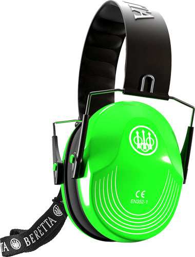 Beretta Safety Pro Earmuff - Green Fluorescent - Skoutley Outdoors LLC