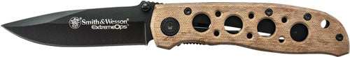 S&w Knife Extreme Ops 3.2" - Blade Black/desert Camo Handle - Skoutley Outdoors LLC