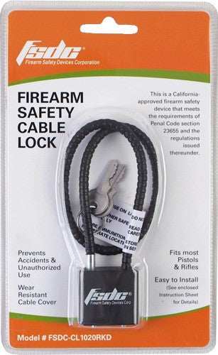 Regal Cable Lock 15" Coated - 1-pk W/2 Keys Ca Doj Approved - Skoutley Outdoors LLC