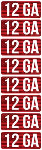 Mtm Ammo Caliber Labels 12ga - 8-pack - Skoutley Outdoors LLC