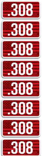Mtm Ammo Caliber Labels 308 - 8-pack - Skoutley Outdoors LLC