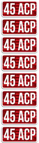 Mtm Ammo Caliber Labels 45acp - 8-pack! - Skoutley Outdoors LLC