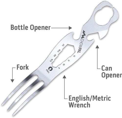 Load image into Gallery viewer, Outdoor Edge Chowpal Mealtime - Multitool W/knife &amp; Orng Pouch - Skoutley Outdoors LLC
