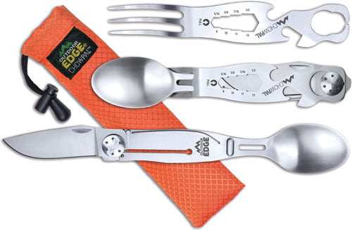 Load image into Gallery viewer, Outdoor Edge Chowpal Mealtime - Multitool W/knife &amp; Orng Pouch - Skoutley Outdoors LLC
