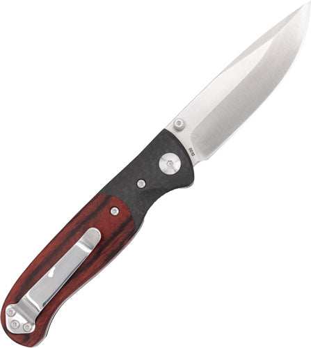 Cobratec Baron Folder 3.25" - Pakkawood/carbon Fiber/ss - Skoutley Outdoors LLC