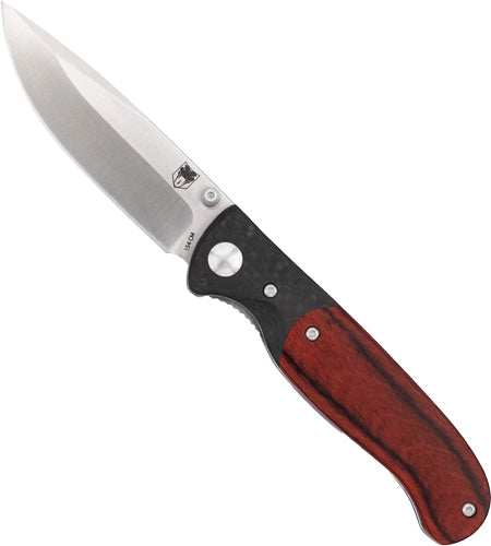 Cobratec Baron Folder 3.25" - Pakkawood/carbon Fiber/ss - Skoutley Outdoors LLC