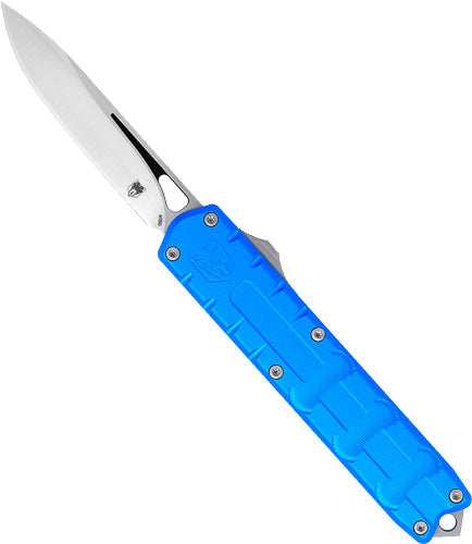 Cobratec Otf Enforcer Blue - 3.25" M390 Drop Point - Skoutley Outdoors LLC