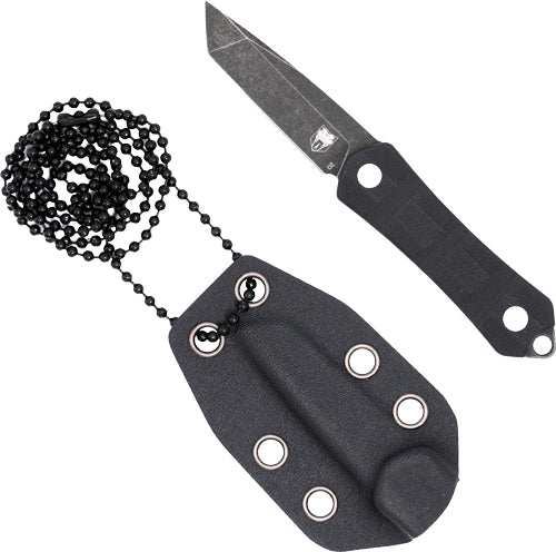 Cobratec Guardian Neck Knife - 1.99" D2 Stonewash Tanto W/sh - Skoutley Outdoors LLC