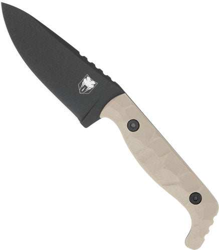 Cobratec Kingpin 4" Fixed Bld - Tan D2 Steel W/kydex Sheath - Skoutley Outdoors LLC
