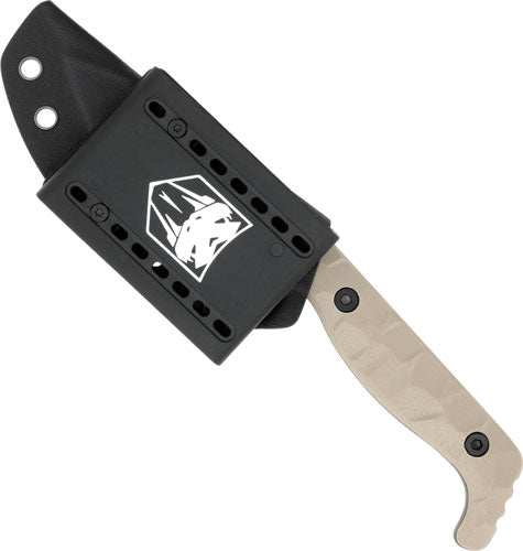Load image into Gallery viewer, Cobratec Kingpin 4" Fixed Bld - Tan D2 Steel W/kydex Sheath - Skoutley Outdoors LLC
