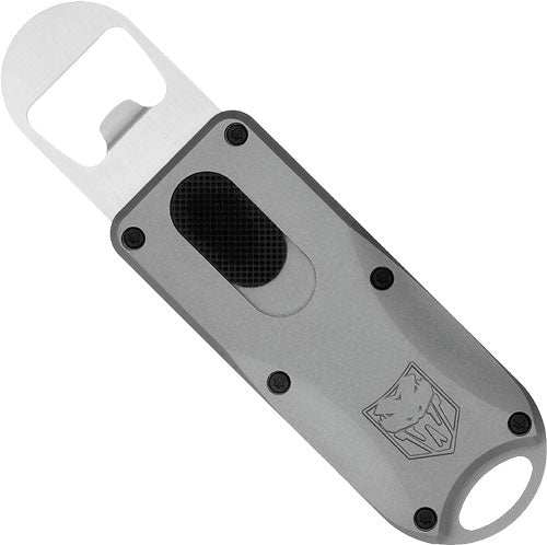 Cobratec Otf Bottle Opener - Grey 4.62" Oal W/lanyard Loop - Skoutley Outdoors LLC