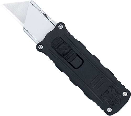Cobratec Side Button Otf 1.75" - Black/silver Utility Knife - Skoutley Outdoors LLC
