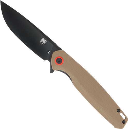 Cobratec Rath 3.5" Folder - Brown D2 Black Blade - Skoutley Outdoors LLC