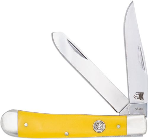 Cobratec Trapper Two Blade - G-10 Yellow Delrin/ss Slip Jnt - Skoutley Outdoors LLC
