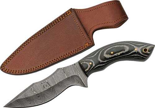 Szco Rite Edge 5" Charcoal - Micarta Damascus Dp W/sheath - Skoutley Outdoors LLC