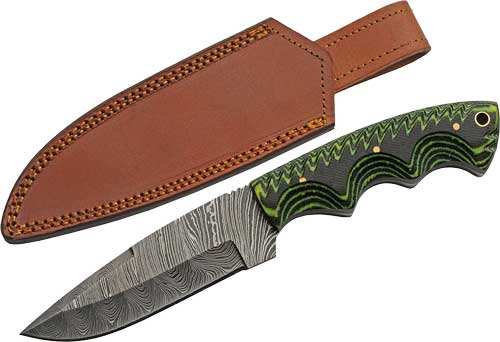 Szco Rite Edge 5" Tree Ridge - Micarta Damascus Cp W/sheath - Skoutley Outdoors LLC