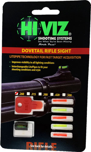 Load image into Gallery viewer, Hiviz Rifle Front Sight For - 3/8&quot; Dovetail .260&quot;
