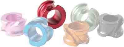 Hot Shot Archery Red Accu-peep - 1/4" Large W/angular Grooves! - Skoutley Outdoors LLC