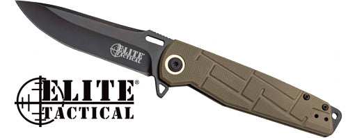 Mc Elite Tactical Readiness - 3.5" Drop Point Fldr Fde/blk - Skoutley Outdoors LLC